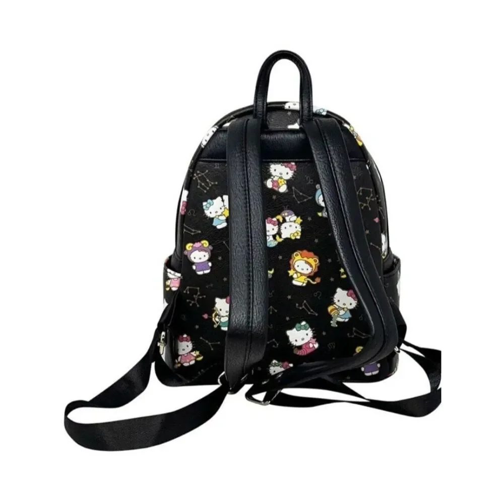 Loungefly x Sanrio Hello Kitty Zodiac Constellation Mini Backpack Black NWT
